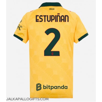 AC Milan Pervis Estupinan #2 Kolmaspaita Naiset 2025-26 Lyhythihainen AC Milan Pervis Estupinan #2 Kolmaspaita Naiset 2025-26 Lyhythihainen